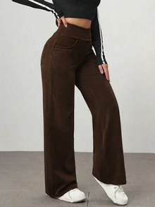 Flexra Petite Women's Casual Versatile Daily Wear Denim Jeans - Brown - View 3