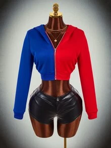 Amplova Halloween Party Clown Cosplay Hat Women's Sweatshirt - Multicolor - View 3