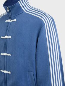 EASEVO Men's Plus Size Button-Up Front Side Stripe Casual Shacket Halloween Christmas Winter Party Autumn  - Blue - View 7