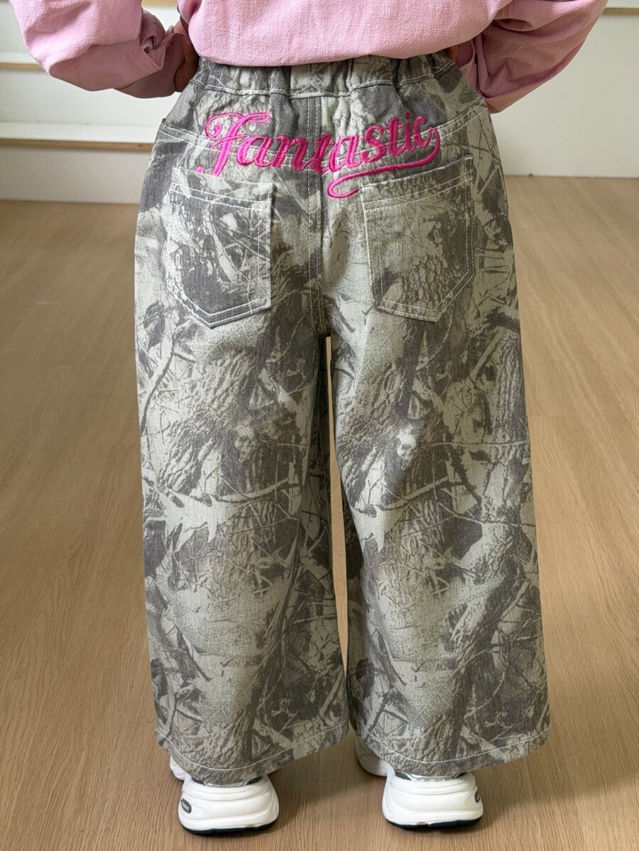 DAZY Young Girl) Casual Autumn/Winter Straight Leg Design Basic Denim Jeans - Multicolor - View 1