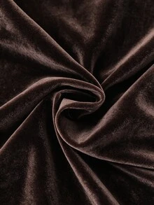 GlowEve CURVE Women's Fashion Elegant Elastic Pleated Long Sleeve V-Neck Hidden Button Placket Tie Satin Blazer, Suitable For Daily Wear And Commuting Fall - Brown - View 8