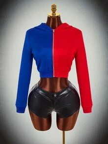 Amplova Halloween Party Clown Cosplay Hat Women's Sweatshirt - Multicolor - View 9