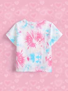 THE POWERPUFF GIRLS X SHEIN Young Girl Letter Cartoon Print Casual Everyday Short Sleeve T-Shirt - White - View 8