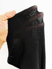 NU&NOW Women's Plus Size Mesh Patchwork Sheer Sexy Dress - Black - View 7