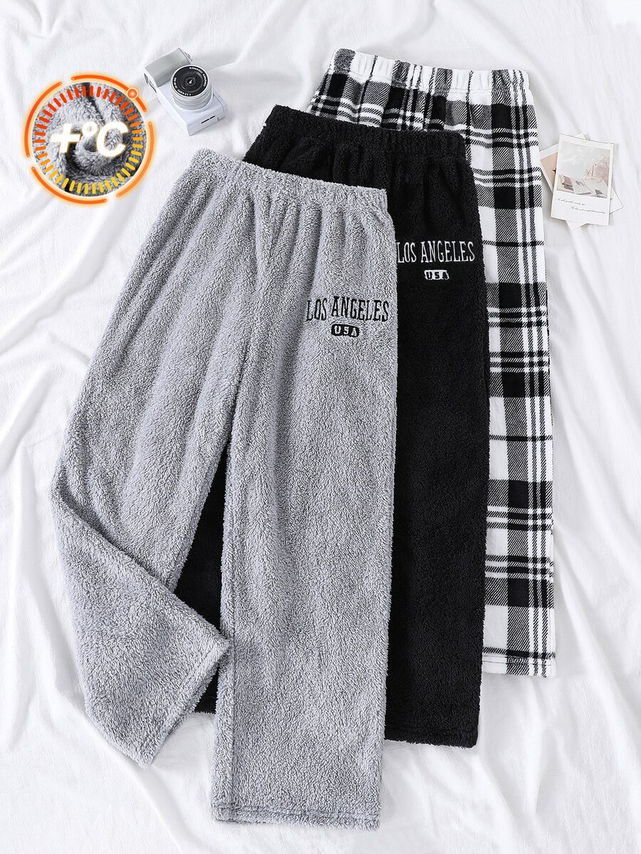 SHEIN 3PCS Teen Boys Pajamas - Multicolor - View 1