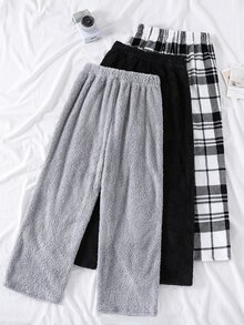 SHEIN 3PCS Teen Boys Pajamas - Multicolor - View 2
