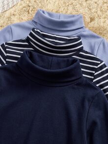 SHEIN 3件組男嬰秋冬連身衣 - 彩色 - 查看 3