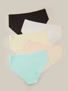 Bralution Plus Size Women's Solid Color Elastic Waist Casual Underwear - Multicolor - View 1