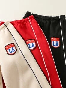 SHEIN 3PCS Young Boys Sweatpants Kids - Multicolor - View 3