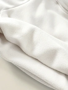 SHEIN 中性新生兒男嬰連身衣，純色保暖內裡加厚高領連身套裝，多件式，嬰兒秋冬裝 - 彩色 - 查看 6