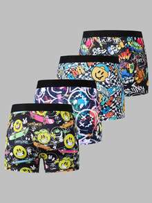 SHEIN 4件組青少年男孩三角內褲 - 彩色 - 查看 3