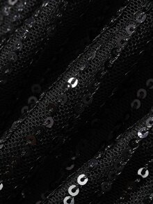 DAZY Women's Sequin Casual Versatile Everyday Camisole Top - Black - View 7