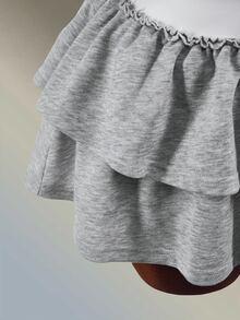 Amplova Women's White Halter Neck Tank Top + Short Cake Skirt Shorts Sports Set - White - View 8