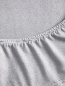 SHEIN EZwear 女款純色圓領露背短袖休閒T恤（3件組） - 彩色 - 查看 6