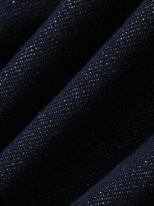 DAZY (Gadis Muda) Celana Jeans Denim Biru Tua Model Lurus Kasual, Musim Gugur/Dingin - Dark Wash - View 3