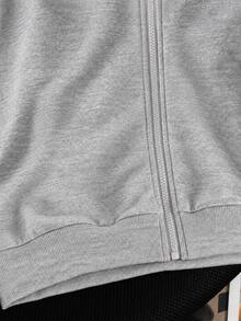 Sweatshirt Resleting Motif Kartun untuk Remaja Perempuan - Putih - View 3