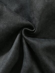 SHEIN 小男孩雪花圖案剪影運動衫，休閒學院風，舒適時尚極簡百搭柔軟面料，適合日常穿著、上學、旅行、戶外運動，四季皆宜 - 黑色 - 查看 4