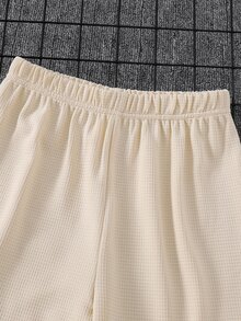 2件組 青少年男孩秋冬休閒拼色運動衛衣與長褲套裝 - 彩色 - 查看 4