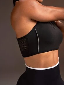 Powerista Women's Backless Design Everyday Fitness Sports Bra - Black - View 5