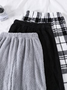 SHEIN 3PCS Teen Boys Pajamas - Multicolor - View 5