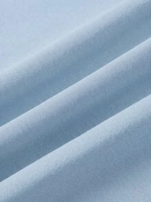 Daypath 男士字母印花短袖T恤與短褲休閒街頭風日常套裝，淺藍色與黑色，適合夏季度假旅行 - 彩色 - 查看 5