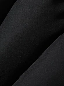 DAZY Women's Plush Patchwork Casual Versatile Winter Padded Coat - Black - View 9