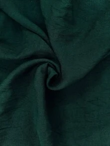 Linhara CURVE 女款大尺碼高級亞麻休閒優雅連身褲，深藍色，適合秋季正式場合與度假 - 墨綠色 - 查看 5