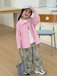 DAZY (Gadis Muda) Celana Jeans Denim Dasar Model Lurus Kasual Musim Gugur/Dingin - MultiWarna - View 6