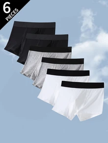 SHEIN 6PCS Tween Boys Trunks Kids - Multicolor - View 4