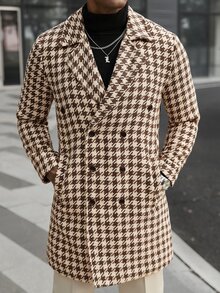 Manfinity Homme Men's Casual Versatile Overcoat - Multicolor - View 5