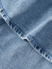 Rivivi Women's Sexy Ruffle Hem Denim Mini Skirt - Dusty Blue - View 4