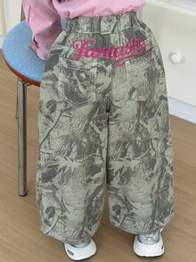 DAZY (Gadis Muda) Celana Jeans Denim Dasar Model Lurus Kasual Musim Gugur/Dingin - MultiWarna - View 5