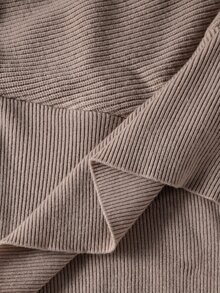 SHEIN 孕婦休閒孕婦裝愛心刺繡蝙蝠袖針織衫，春季/拍照冬季 - 灰色 - 查看 9