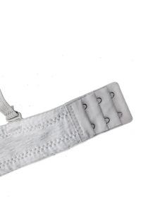 SHEIN 1pc Adjustable Detachable Strap Wireless Bra - Light Grey - View 4