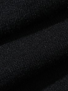 DAZY Women's Solid Color Long Sleeve Top And Pants Casual Daily Knit 2 Pieces Set - Black - View 7