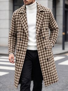 Manfinity Homme Men's Casual Versatile Overcoat - Multicolor - View 3