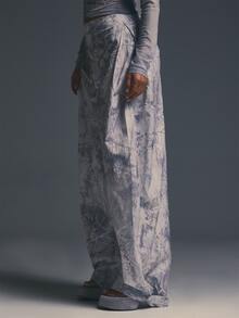 MUSERA Printed Low Waist Balloon Fit Trouser Pants Fall Autumn Winter Coolgirl Halloween Party Going Out Concert Rave Disco Graphic Camo Sexy Thanksgiving - Multicolor - View 3