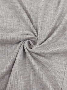 Elaquor Plus Size Women's Striped Heart Embroidered Wide Leg Casual Pants - Grey - View 7