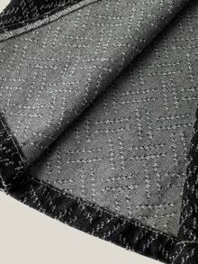 SHEIN MOD 女款休閒百搭日常穿著牛仔夾克，附腰部綁帶 - 黑色 - 查看 10