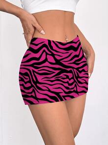Attitoon Women's Zebra-Print & Solid Mini Skirt (2-Pack) - Multicolor - View 5