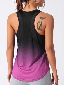 SHEIN Core Rhythm Women's Minimalist Gradient Versatile Sports Tank Top For Fitness - Multicolor - View 6
