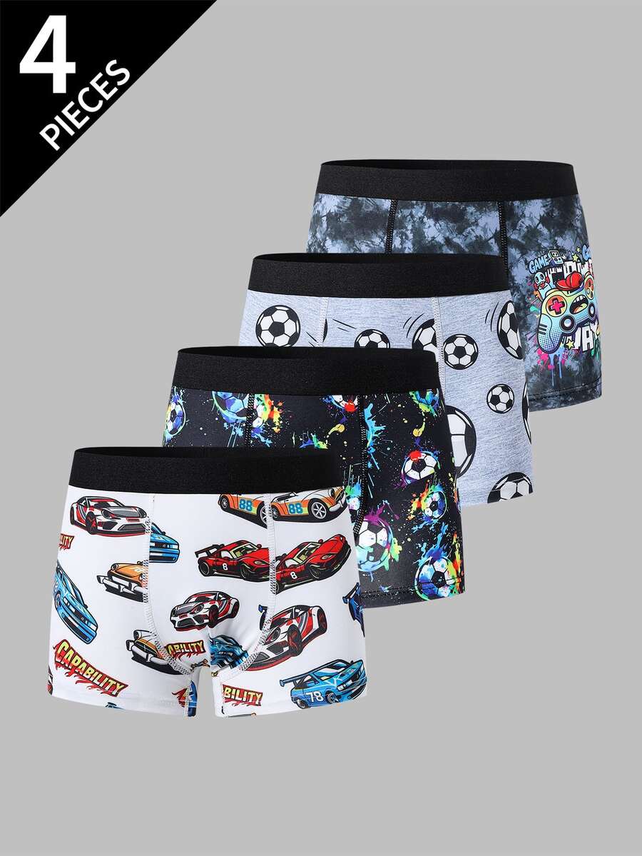 SHEIN 4件組青少年男孩三角內褲