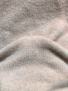 Elenzga Plus Size Autumn/Winter V-Neck Strawberry Jacquard Pullover Sweater, Loose Fit, Flattering, Soft Knit Top - Apricot - View 7