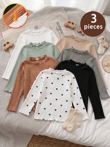 3 Buah Kaos Dalam Anak Perempuan - MultiWarna - View 8