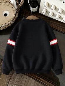 Baby Boy Number Pattern Casual Everyday Long Sleeve Sweatshirt - Multicolor - View 4