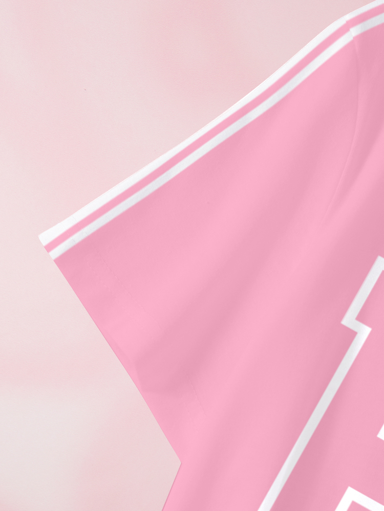 HELLO KITTY AND FRIENDS | SHEIN 青少年女孩英文印花條紋T恤，適合日常穿著的多功能款式 - 白色 - 查看 4