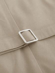 EASEVO Plus Size Men's Solid Color Single-Breasted Casual Versatile Suit Vest - Apricot - View 5