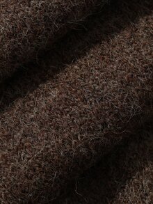 DAZY Women's Solid Color Long Sleeve Top And Pants Knit 2 Pieces Set - Brown - View 10