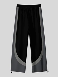 Sport MetroGents 男士五角星印花抽繩腰 4向彈性運動長褲 - 彩色 - 查看 2