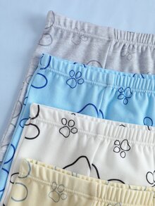 SHEIN | PAW Patrol Young Boy Letter Cartoon Print Casual Daily Boxer Briefs - Multicolor - View 4
